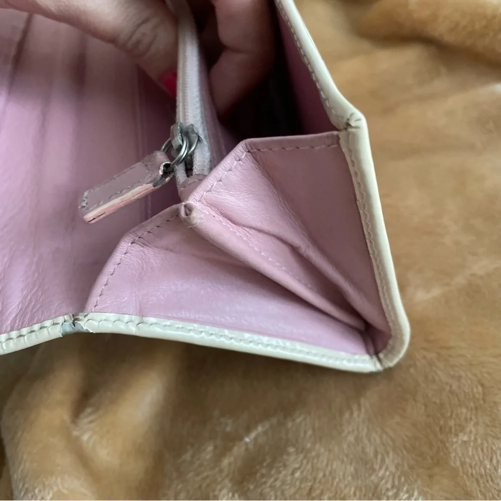 Dior pink trotter wallet